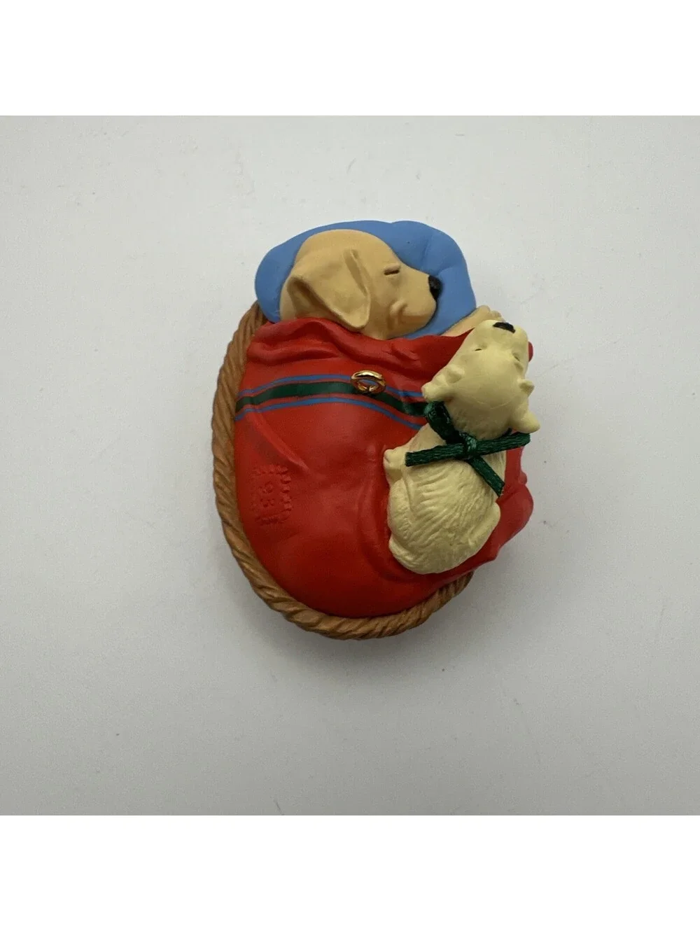 Hallmark Ornament - Wake Up Dad - Dog & Puppy Ornament - Dated 1993
